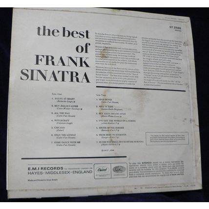 Frank Sinatra ‎– The Best Of Frank Sinatra - ST 21140