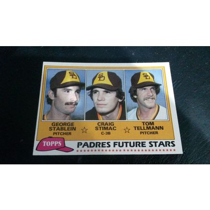1981 Topps Card # 356 San Diego Padres Future Stars Very Good-Excellent (4)
