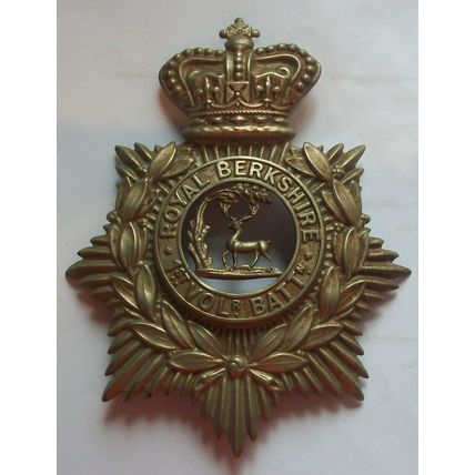 1st Volunteer Battalion Royal Berkshire Helmet Plate Queen Victoria Crown