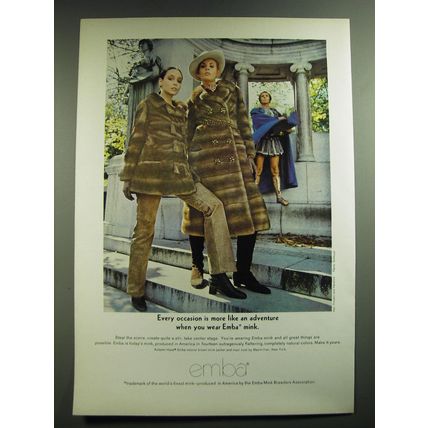 1969 Emba Mink Advertisement - Maximilian Autumn Haze Jacket and Coat