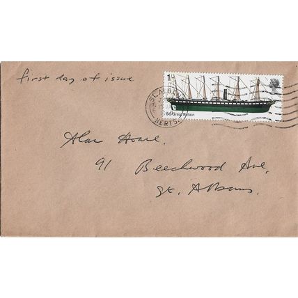 GB 1969 British Ships 1s FDC St Albans pm