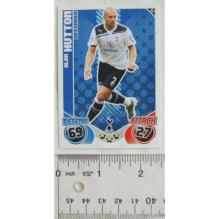 2010/11 Topps Match Attax Trading Card U41 Alan Hutton, Tottenham Hotspur