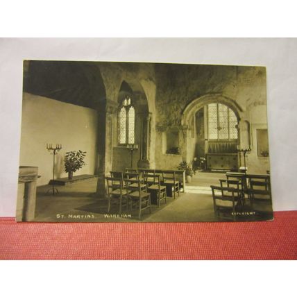 ST MARTIN'S CHURCH, WAREHAM, DORSET unused antique postcard =