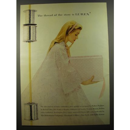 1954 Lurex Thread Advertisement - Peignoir by Perfect Negligee