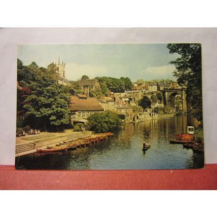KNARESBOROUGH, YORKSHIRE unused vintage postcard by J A Dixon dated 1965 (a) =