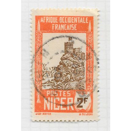 NIGER RF COLONY 1926 2F USED SON CANCEL
