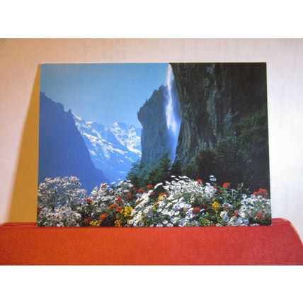 STAUBBACHFALL, LAUTERBRUNNEN used postcard 2004 pm #
