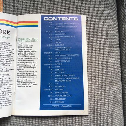 VIC 20 - INTRODUCING VICSOFT STARTER PACK & Catalog Vintage 1980’s