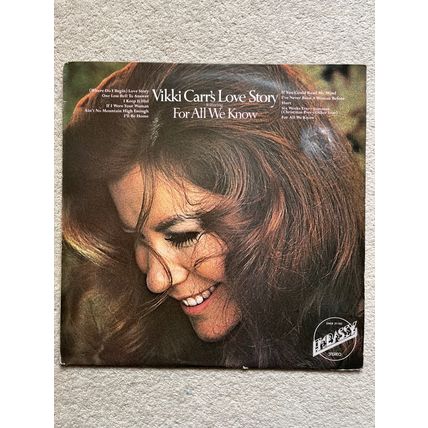 VIKKI CARR'S LOVE STORY (UK VINYL LP, 1971)