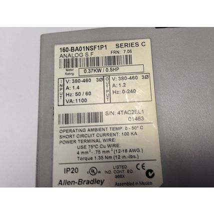 ALLEN-BRADLEY 160-LFB1,Allen-Bradley 160-BA01NSF1P1, 160-ba01nsf1p1,DK