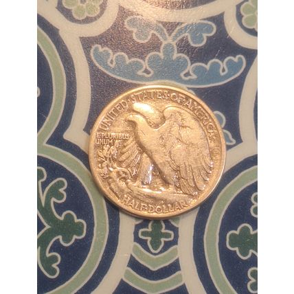 1942 WALKING LIBERTY HALF DOLLAR FINE ab45