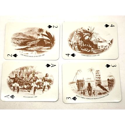 1982 Hawaiian Heritage Playing Cards w/ Jokers Hawaii Historical Images Complete
