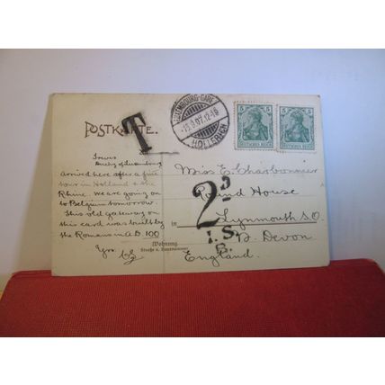 PORTA NIGRA, TRIER, Germay used vintage postcard 1912 pm =