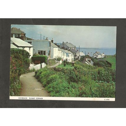 Postcard Cornwall Coverack Sunny corner