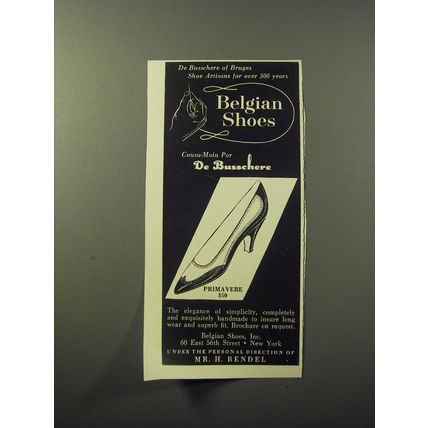 1960 De Busschere Primavere Shoes Advertisement