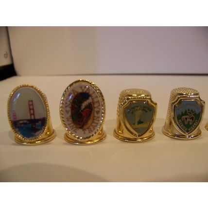 32 ASSTD THIMBLES VACATION DESTINATIONS: AZ CA CO DC FL IN LA NY OR VA + INT'L