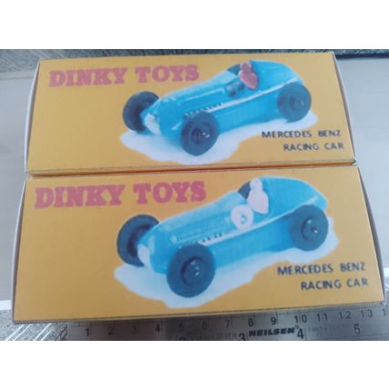 Dinky No23C Mercedes Benz Racing Car - Replica / Repro Box