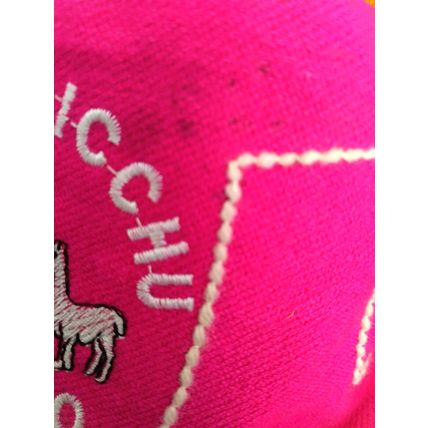 Machupicchu Cusco (PERU) Souvenir Bucket Hat Hand Woven Pink Unisex Hiking Flaw