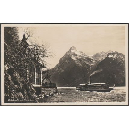 Tellskapelle mit Urirotstock, Uri, c.1930s - Goetz Foto-AK