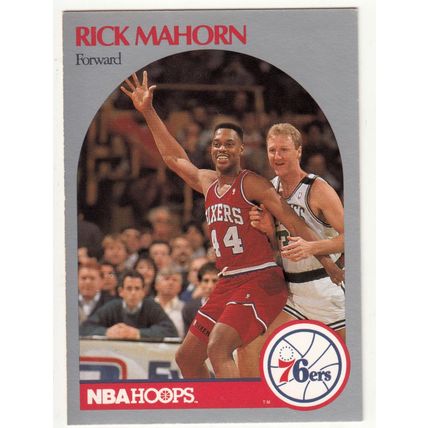 1990-91 Hoops Rick Mahorn basketball card #230 - 76ers
