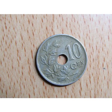 Belgium 1926 10 Centime Belgie (Dutch - Flemish Text) Coin