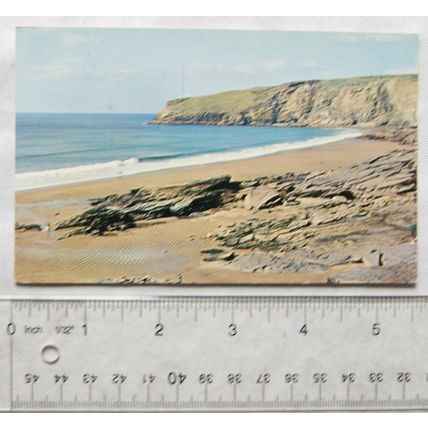 old postcard Trebarwith Strand near Tintagel