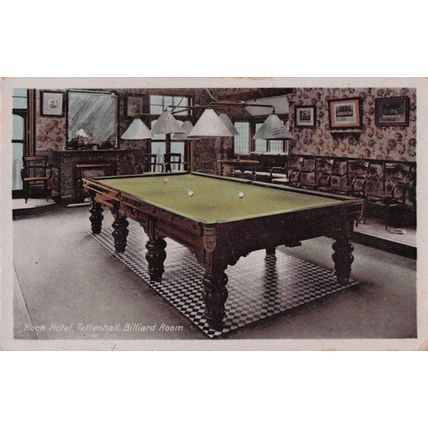 Billiard Room Rock Hotel Tettenhall Wolverhampton Old Postcard