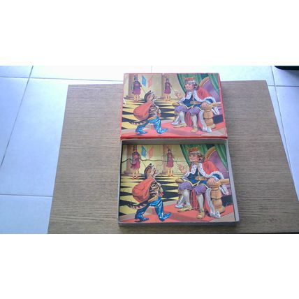 FAIRY TALES Wooden Jig-Saw Puzzle (30 Pieces) Philmar - VINTAGE