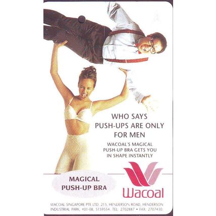 Wacoal Magical Push-Up Bra S'pore Transitlink Train/Bus Card