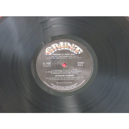 JEFFERSON STARSHIP, FREEDOM AT POINT ZERO VINYL LP.