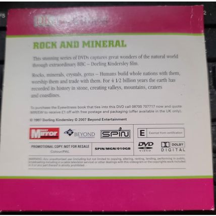 Rock And Mineral DVD Promo The Daily Mirror DK Eyewitness