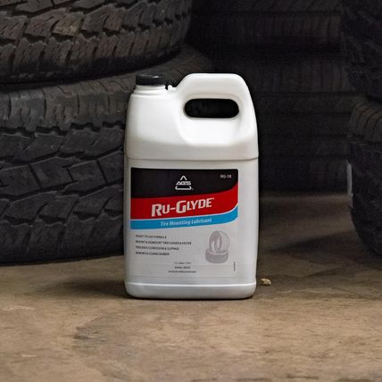 Ruglyde Tire Mounting and Rubber Lubricant, 1 Gallon Bottle, Rejuivanate Tire Ru