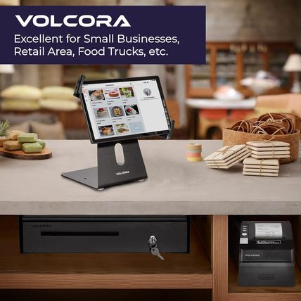 Volcora Cash Register Drawer with under Counter Mounting Metal Bracket - 16" Bla