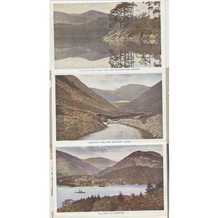 12 View Chief Lakes Cumbria early early 20th C. Abraham's Photos Letter Card
