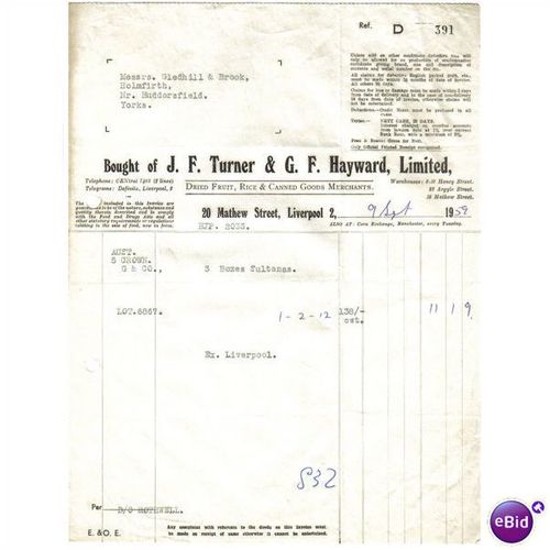 1959 J. F. TURNER & G. F. HAYWARD LTD LIVERPOOL 391