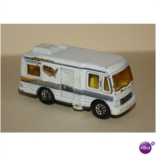 Matchbox White Truck Camper