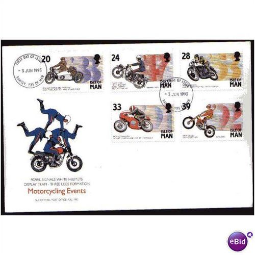 1993 ' MANX MOTOR CYCLING EVENTS ' FDC ( EBID296 )