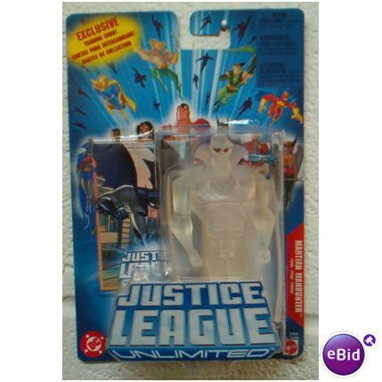 JUSTICE UNLIMITED MARTIAN MANHUNTERR ' CLEAR' action figure