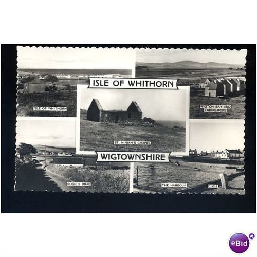 Wigtownshire ISLE OF WHITHORN Multi-View Postcard by Valentine (D.5012)