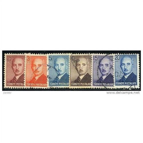 1948 6 different values - #1372 fine used (o)