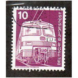GER 1975 10pf 'TRAIN' FINE USED (EBID30-066)