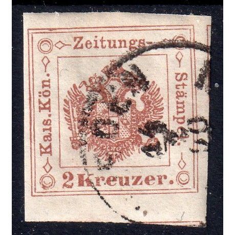1877 AUSTRIA Sg J19 2k BROWN VERY FINE USED (B37)