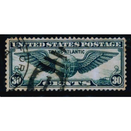 USA 1939 SG A 852 30c AIR BLUE WINGED GLOBE FINE USED 2