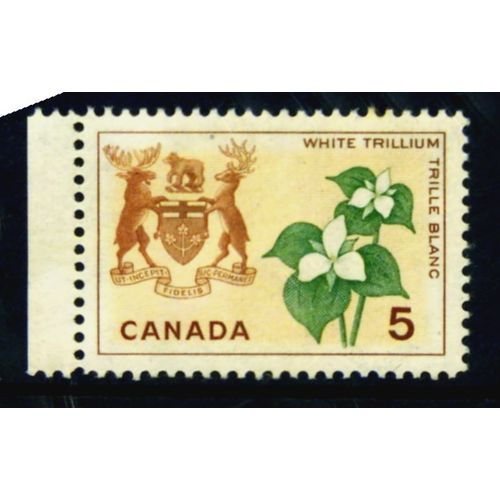 CANADA 1964 SG 543 5c WHITE TRILLIUM M MINT #