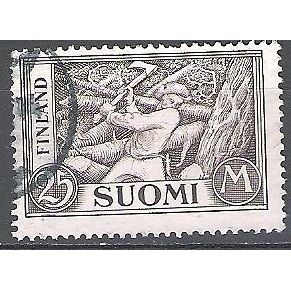 Finland 1930 Michel 157 O Cote (2013) 0.45 Euro Bûcherons Cachet rond