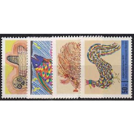 GERMANY BERLIN [1971] MiNr 0386-89 ( **/mnh ) Kunst