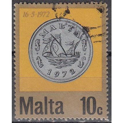 Malta 1972 Michel 445 O Cote (2006) 0.60 € Monnaies Cachet rond