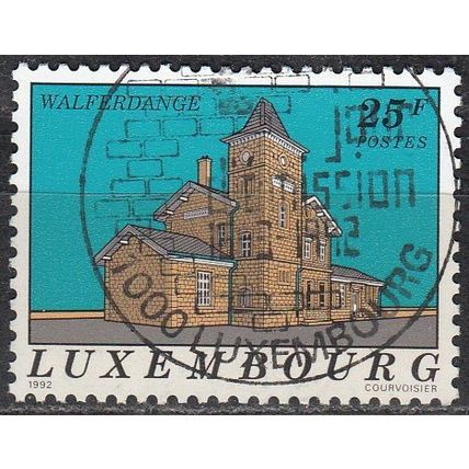 Luxembourg 1992 Michel 1292 O Cote (2008) 1.00 € Gare de Walferdingen