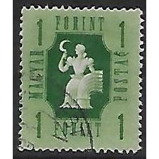 Mi 954: 1 Ft. green Delinitive Stamp: 'Agriculture,' wmk. IX A1