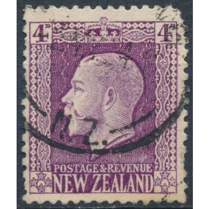 KGV: 4d P14x13½ Deep Purple - New Zealand 1926 - F H - SG 422g
